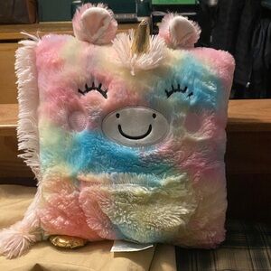 Colorful Unicorn Plush Pillow